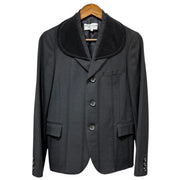 robe de chambre COMME des GARCONS ローブドシャンブルコムデギャルソン 01AW ベロアカラーステッチデザイン3Bジャケット RC-J001 14425
